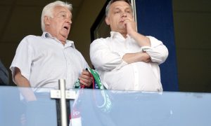 Orbán Viktor és édesapja, Orbán Győző (MTI Fotó: Beliczay László)